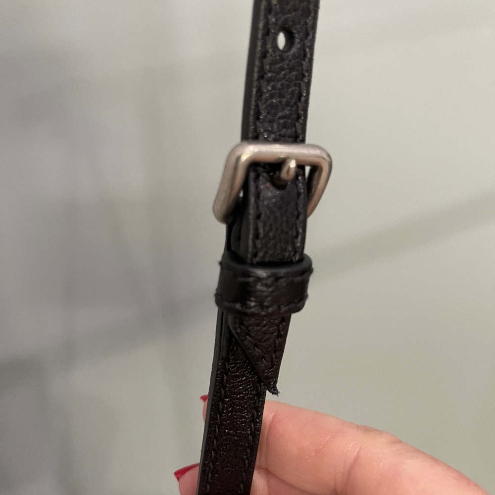 Prada Glacé Calfskin Studded Etiquette Flap Black